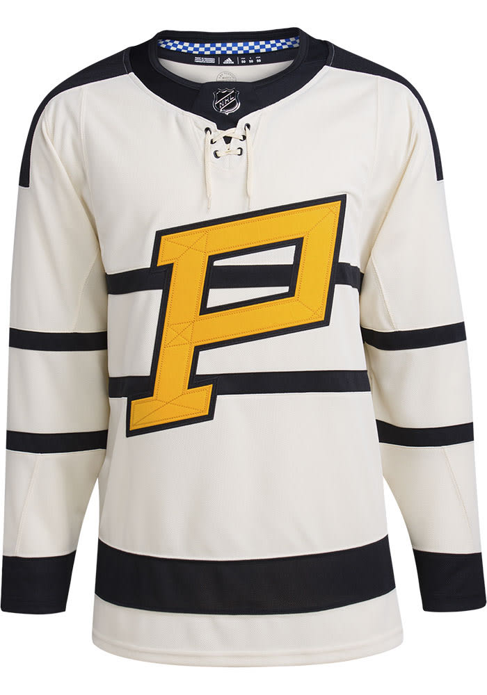 47 Pittsburgh Penguins Mens Grey Var Block Long Sleeve Crew Sweatshirt