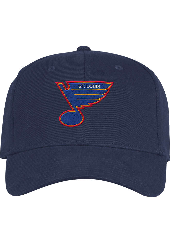 St. Louis Blues adidas Primary Logo Slouch Adjustable Hat - Navy