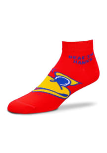 Kansas Jayhawks Beak Em Logo Womens No Show Socks