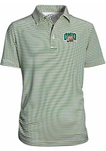 Ohio Bobcats Youth Green Carson Short Sleeve Polo Shirt