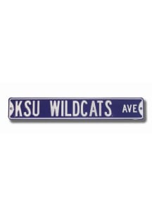 K-State Wildcats Purple Street Sign
