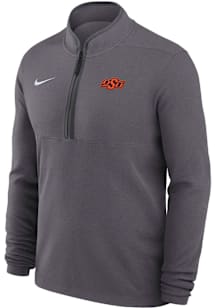 Nike Oklahoma State Cowboys Mens Charcoal Victory Long Sleeve Qtr Zip Pullover