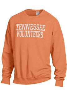 ComfortWash Tennessee Volunteers Mens Orange Stacked Garment Dyed Long Sleeve Crew Sweatshirt