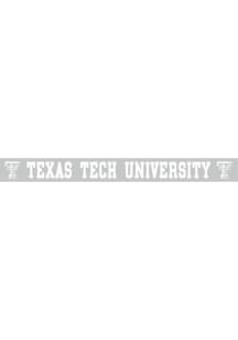 Texas Tech Red Raiders 2x19 White Auto Strip - Grey