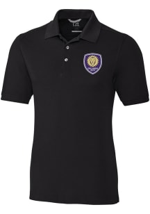 Cutter and Buck Orlando City SC Black Advantage Pique Big and Tall Polo