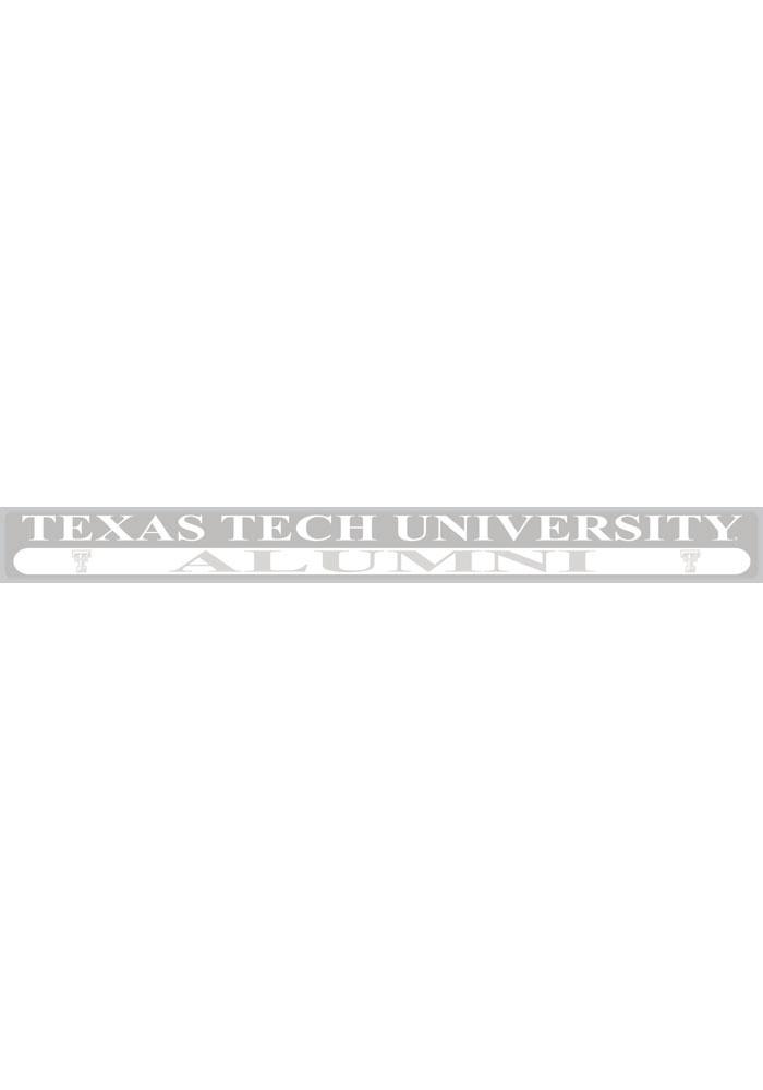 Texas Tech Red Raiders 2x19 White Alumni Auto Strip - Grey