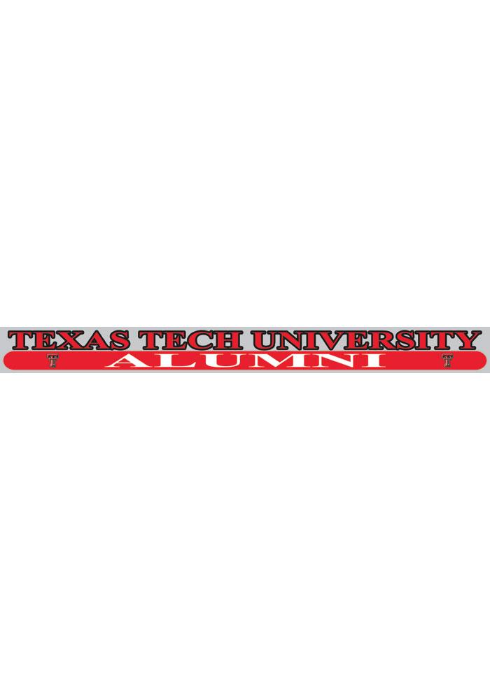 Texas Tech Red Raiders 2x19 Alumni Auto Strip - Red