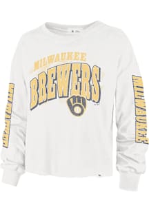 47 Milwaukee Brewers Womens White Parkway LS Tee