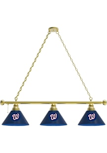 Washington Nationals 3 Shade Gold Billiard Lamp