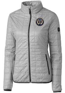 Cutter and Buck Philadelphia Union Womens Grey Rainier PrimaLoft Heavy Weight Jacket