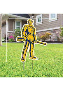 West Virginia Mountaineers Mascot Yard Sign - Gold
