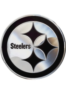 Pittsburgh Steelers Chrome Car Emblem - Silver