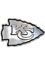 Kansas City Chiefs Chome Car Emblem - Silver