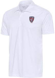 Antigua Indy Eleven Mens White Tribute Short Sleeve Polo