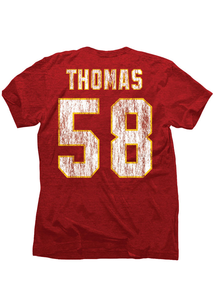 Derrick Thomas Kansas City Chiefs Red Hall of Fame Short Sleeve Fashion Player T Shirt