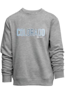 Colorado Womens Grey Wordmark Crew Sweatshirt