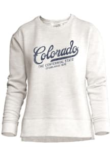 Colorado Womens Oatmeal Wordmark Crew Sweatshirt