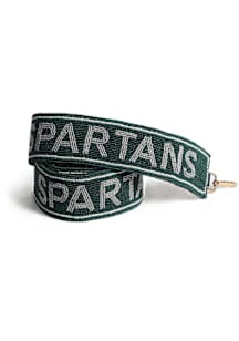 Beaded 2in Wide Michigan State Spartans Womens Purse Strap - Green
