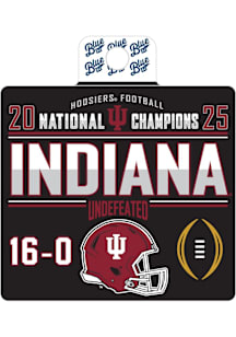 Indiana Hoosiers Fine Nine 2025 Football Nat Champ Stickers - Crimson