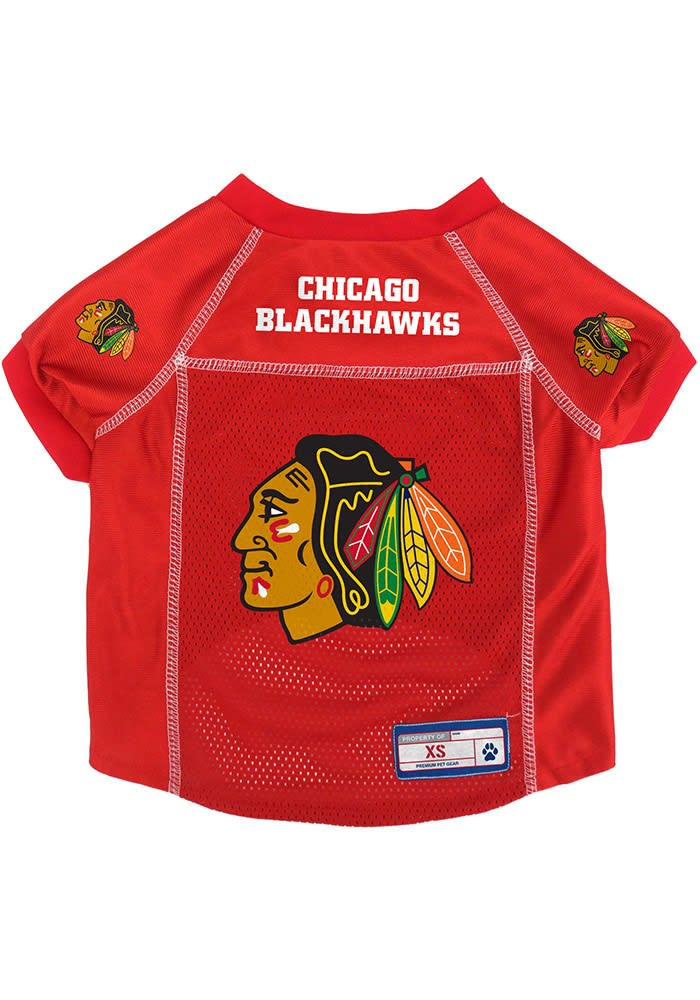 Chicago Blackhawks Team Pet Jersey - RED/BLACK