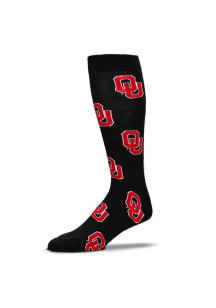 Oklahoma Sooners Allover Logo Mens Dress Socks
