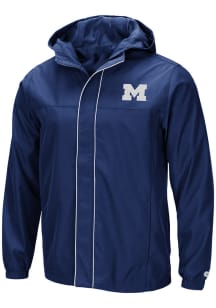 Colosseum Michigan Wolverines Mens Navy Blue Giant Slalom Light Weight Jacket