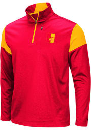 Colosseum Pitt State Gorillas Mens Red Luge Long Sleeve 1/4 Zip Pullover