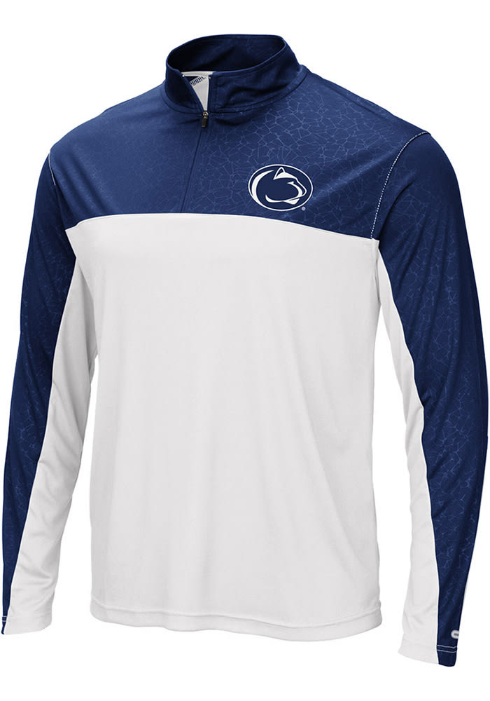 Colosseum Penn State Nittany Lions Mens Navy Blue Luge 1/4 Zip Windshirt Light Weight Jacket