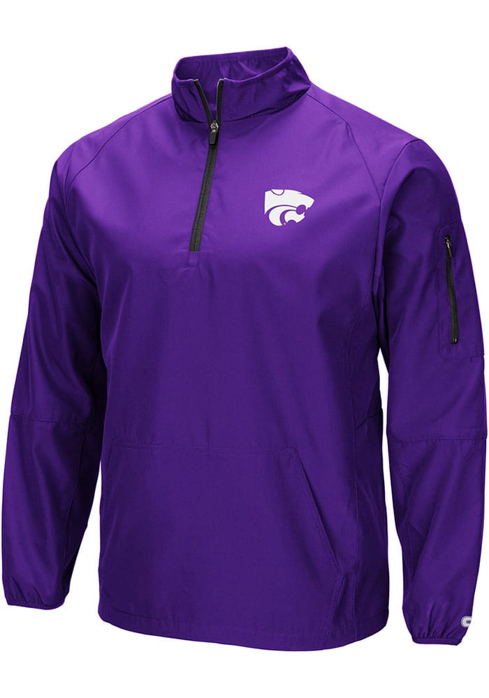 Colosseum K-State Wildcats Mens Black Tips Pullover Jackets