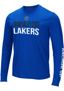 Colosseum Grand Valley State Lakers Blue Lutz Long Sleeve T Shirt
