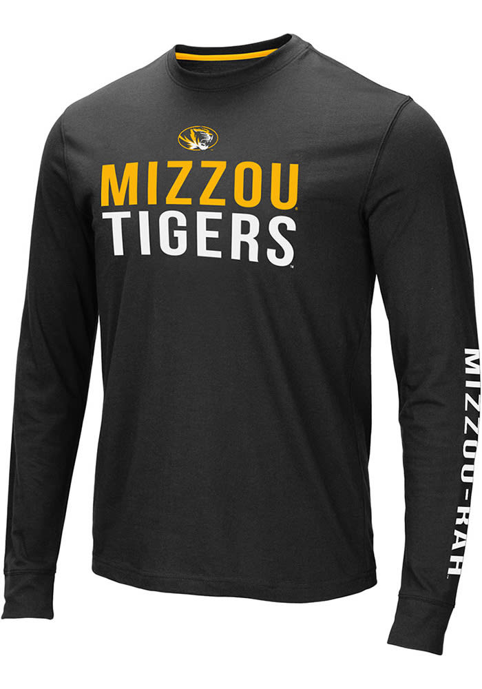 Colosseum Missouri Tigers Black Lutz Long Sleeve T Shirt