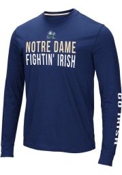 Colosseum Notre Dame Fighting Irish Navy Blue Lutz Long Sleeve T Shirt