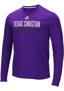 Colosseum TCU Horned Frogs Purple Lutz Long Sleeve T Shirt