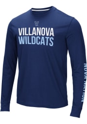 Colosseum Villanova Wildcats Navy Blue Lutz Long Sleeve T Shirt
