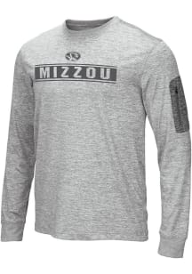 Colosseum Missouri Tigers Grey Banked Long Sleeve T-Shirt
