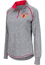 Colosseum Pitt State Womens Grey Athena 1/4 Zip Pullover