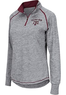 Colosseum Texas A&amp;M Womens Grey Athena 1/4 Zip Pullover