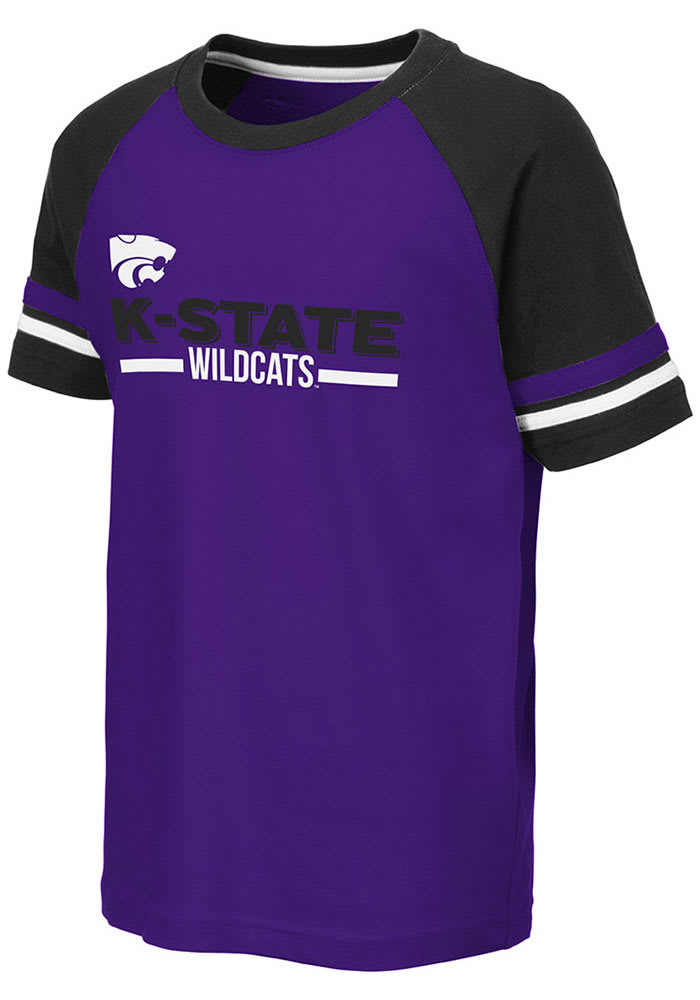 Colosseum K-State Wildcats Youth Purple Ottawa Short Sleeve Fashion T-Shirt