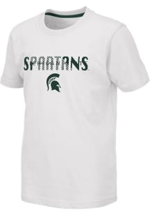 Colosseum Michigan State Spartans Youth White Tucuman Short Sleeve Fashion T-Shirt