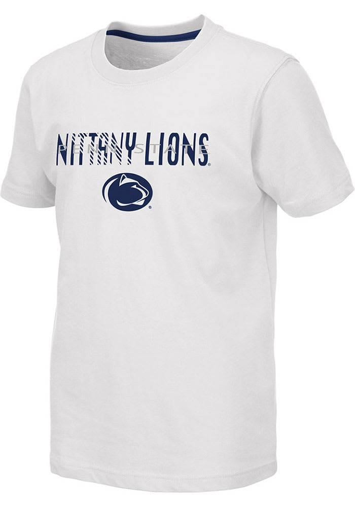 Colosseum Penn State Nittany Lions Youth White Tucuman Short Sleeve Fashion T-Shirt