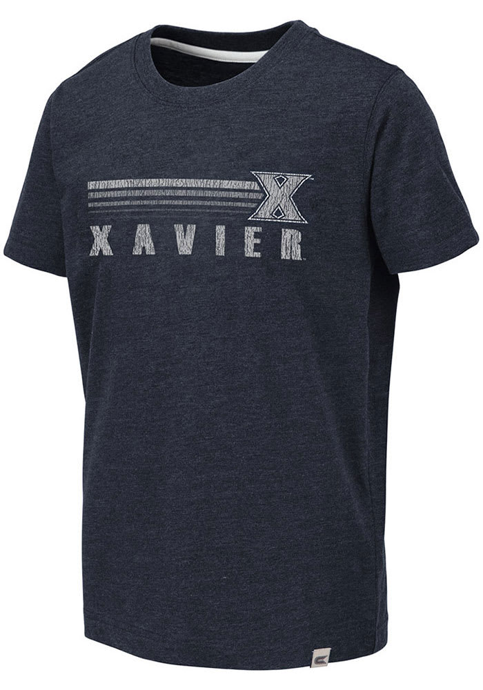 Colosseum Xavier Musketeers Youth Navy Blue Toronto Short Sleeve Fashion T-Shirt
