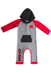 Colosseum Rutgers Scarlet Knights Baby Red Robin Hood Short Sleeve One Piece