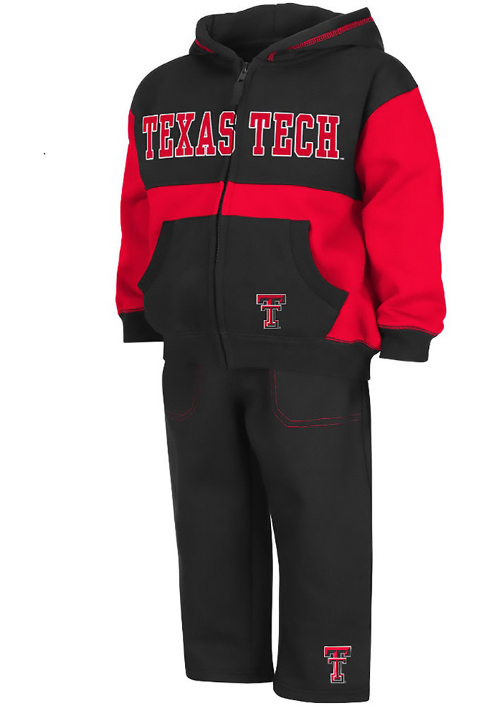 Colosseum Texas Tech Red Raiders Toddler Red Midfield Set Top and Bottom