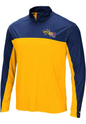 Colosseum Drexel Dragons Mens Gold Luge Long Sleeve 1/4 Zip Pullover