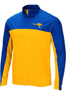 Colosseum UMKC Roos Mens Gold Luge Long Sleeve 1/4 Zip Pullover