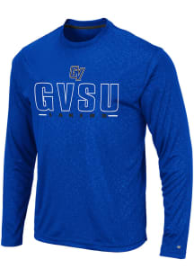 Colosseum Grand Valley State Lakers Blue Luge Perf Long Sleeve T-Shirt