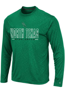 Colosseum North Texas Mean Green Kelly Green Luge Perf Long Sleeve T-Shirt