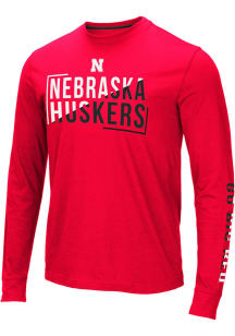 Colosseum Nebraska Cornhuskers Red Lutz Long Sleeve T Shirt