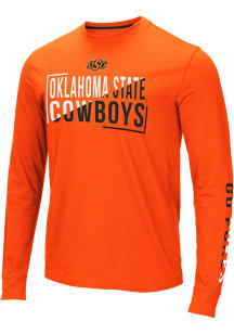 Colosseum Oklahoma State Cowboys Orange Lutz Long Sleeve T Shirt