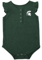 Colosseum Michigan State Spartans Baby Green Kassel Short Sleeve One Piece